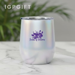 霓彩不銹鋼無把酒杯