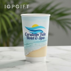 海洋系列彩色保溫紙杯 - 16盎司