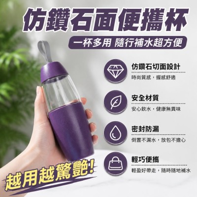 香港企業禮品訂製 - 仿鑽石面便攜杯