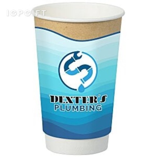 全彩保溫紙杯-16盎司-天然