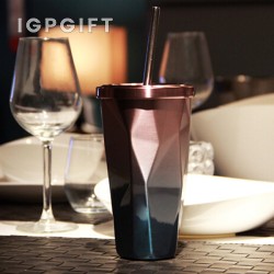 菱形吸管杯