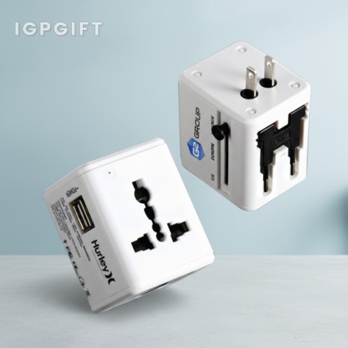 旅行雙USB多功能充電適配器