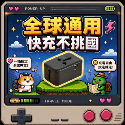 香港企業禮品訂製 - 旅行智能充電器