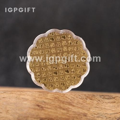 黃金月餅金箔擺飾