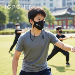 青少年可調式雙層面罩與掛繩
