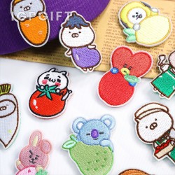 可定製造型刺繡襟章布貼