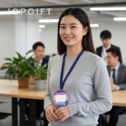 啞光圓形名牌