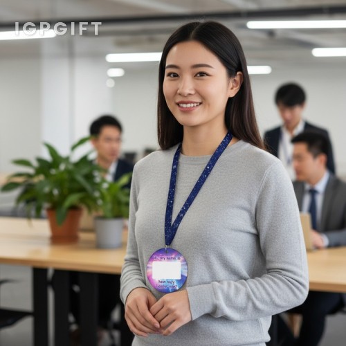 啞光圓形名牌