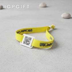 可定製QR碼布質手環