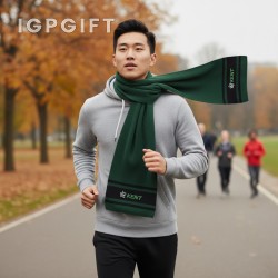 運動風條紋圍巾
