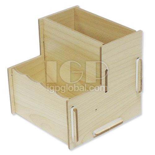 2格木質收納盒