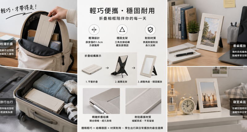 可換照片折疊相框 畢業季走心紀念品推薦
