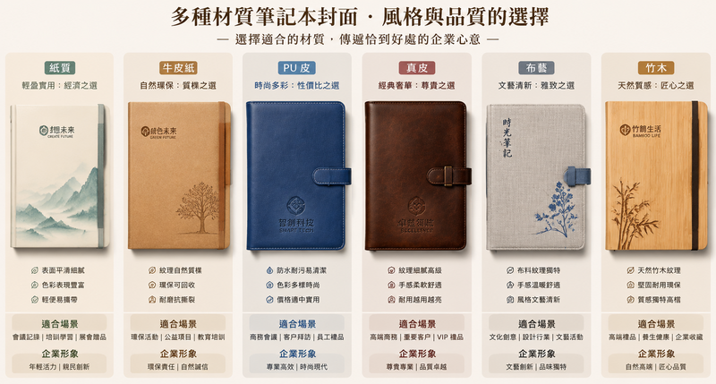 企業訂製筆記簿｜一款能傳遞溫度的商務禮品選擇