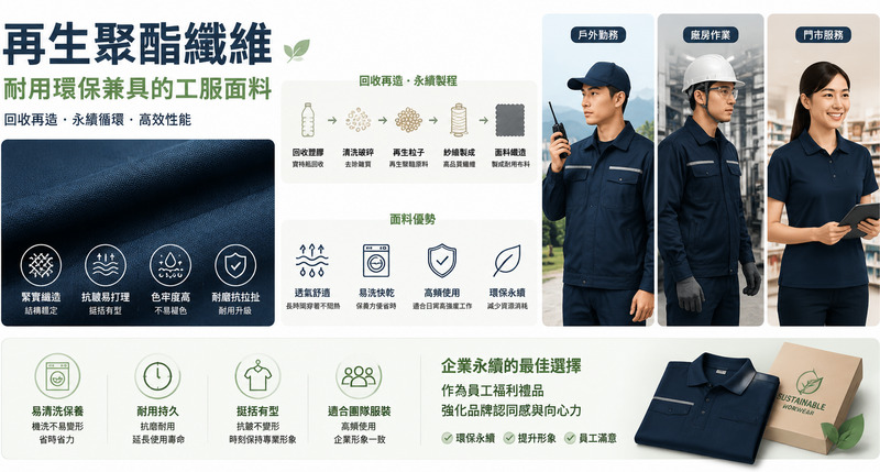 環保制服定製新趨勢,再生聚酯與有機棉工服應用