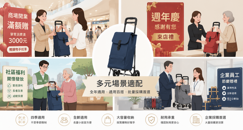 手拉車配件升級設計，可換輪保溫袋多功能禮品推介