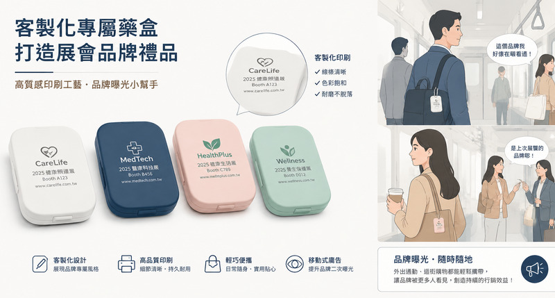 展會人氣禮贈品,匙扣迷你便攜藥盒實用推介