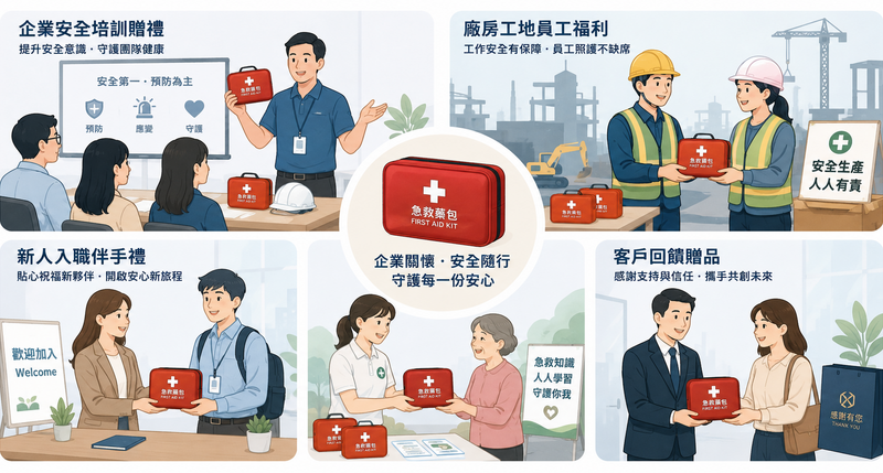 企業安全宣導禮品首選，客製Logo急救藥盒藥包