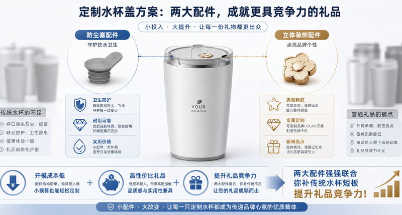 杯蓋禮品化升級，防塵塞與立體飾件的附加價值解析