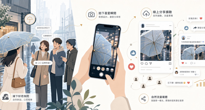 創意廣告傘成為社交貨幣，獨特造型點亮雨天街頭品牌話題