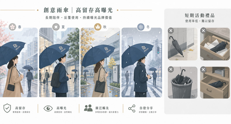 創意廣告傘成為社交貨幣，獨特造型點亮雨天街頭品牌話題