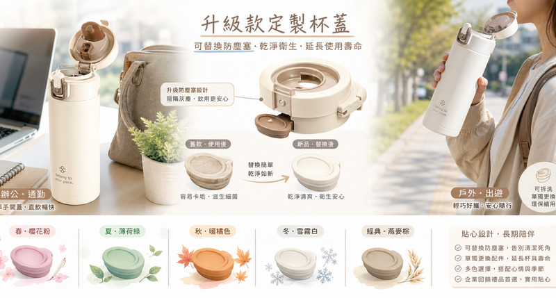 杯蓋禮品化升級，防塵塞與立體飾件的附加價值解析