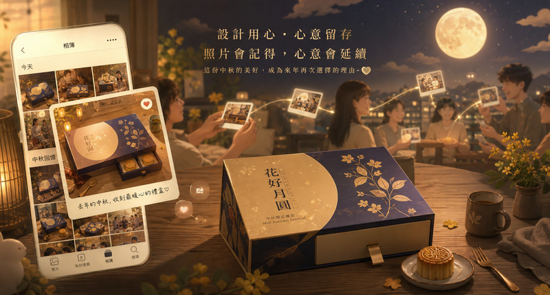 中秋禮盒暗藏內容力，精巧設計牽起自發分享的品牌好感