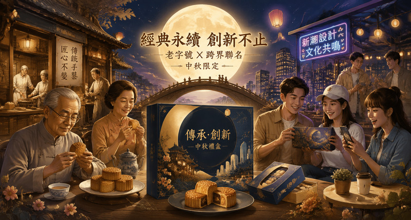 老字號跨界聯名禮盒，以中秋視角翻新年輕品牌樣貌