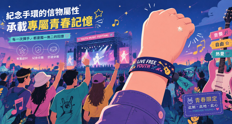 音樂節門票之外，紀念手環串起品牌與年輕人的情感羈絆