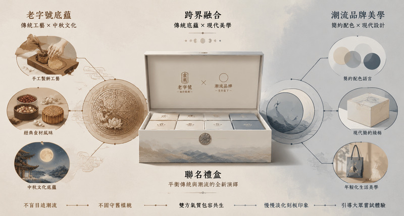老字號跨界聯名禮盒，以中秋視角翻新年輕品牌樣貌